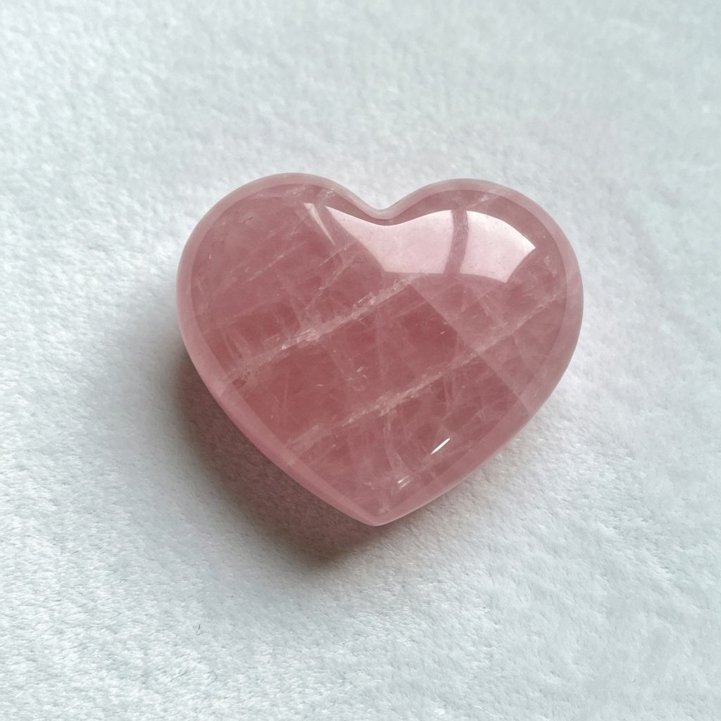 Rose Quartz Heart Crystal